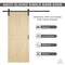 Anzzi 36 in.x84 in. Single Sliding Barn Door Kit, Hardware Included ID-AZBD01 - alternate 3